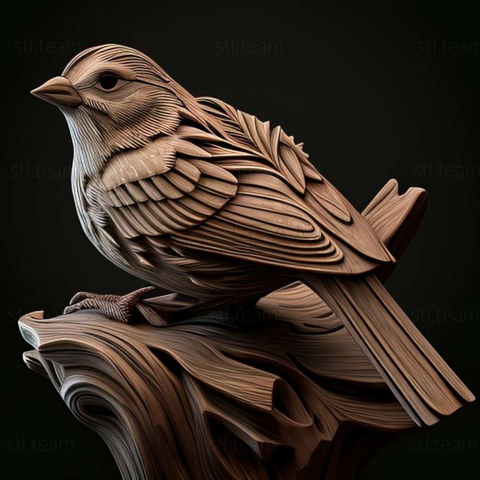 3D model sparrow (STL)